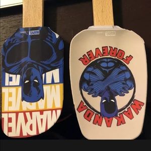 Marvel Black Panther Wooden Silicone Spatula Spoon Set Brand New